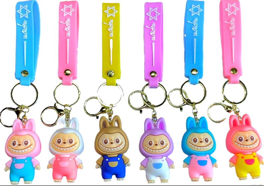 Брелок іграшка для ключів на рюкзак або сумку, Labubu  7 см-  (мікс) Різнокольоровий Без бренду (KT-13)