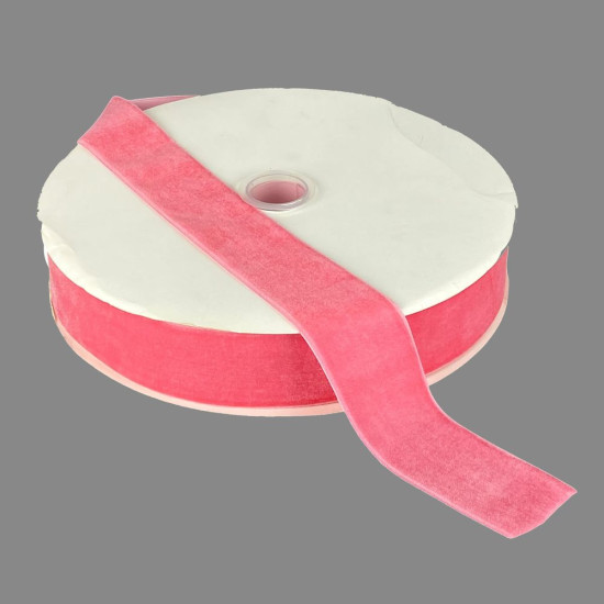 Бархатная лента  4 см (±5мм) х 30 ярдов Розовый Marill (D00840-   07)