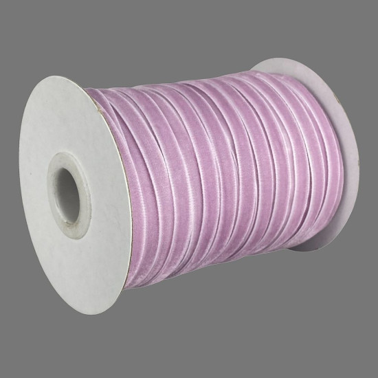 Оксамитова стрічка  0,6 см х 50 ярдів Рожевий Marill (D00806- C 38)