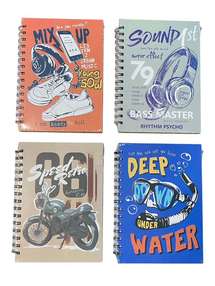 Зошит А5 на спіралі,  80 аркушів 80г/м2 клітинка,  "Підлітковий" (1813-10)