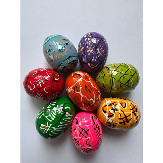 Дерев'яна писанка з розписом 4см (L00113-4)