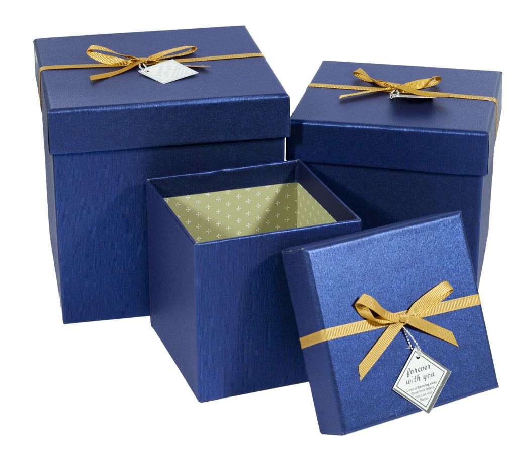 Коробки подарочные квадратная, в наборе -3шт., Unison, HL-501-15 (HL-501-15)