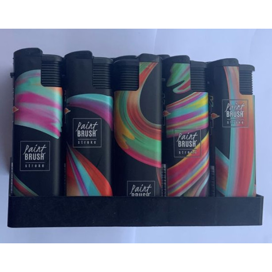 Зажигалка paint BRUSH (турбо пламя) Разноцветный Unison (835-7)