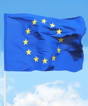 Флаг 150см*90см "ЕВРОСОЮЗ" атласный (782022)