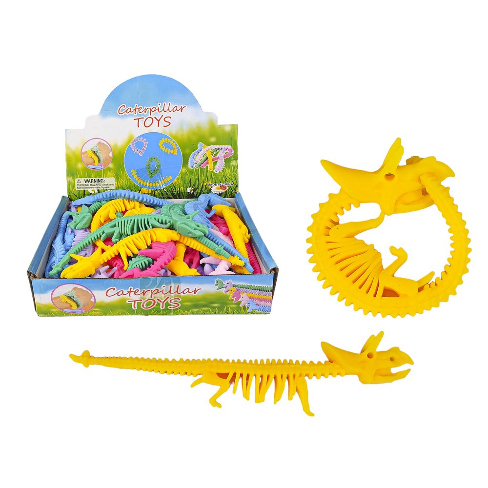 Іграшка-антистрес браслет "Динозавр" 22см, 6 кольорів Різнокольоровий Без бренду (854-5)