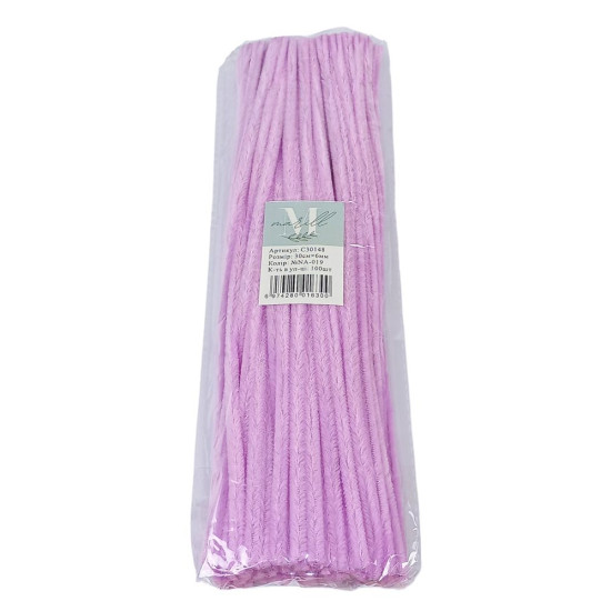 Синельная проволока, 300 х 6мм орхидея, 100 шт (C30148 orchid-KR-019)