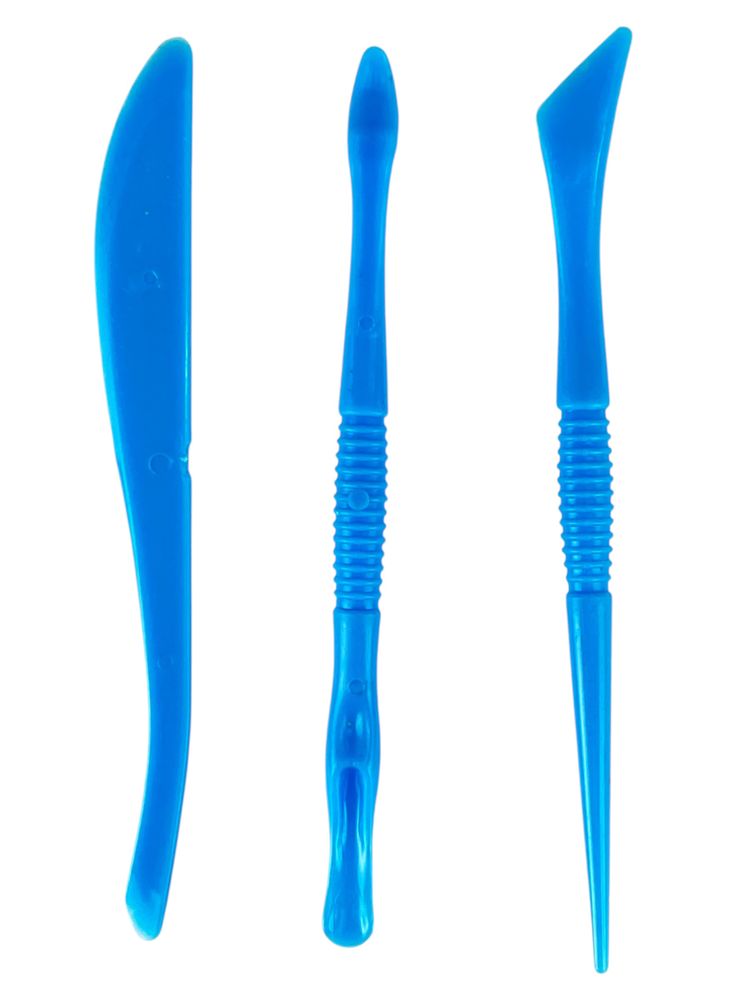 Стеки для роботи з пластеліном 13,5см  3шт Різнокольоровий Unison (Пл 011)