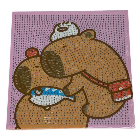 Алмазная мозаика 20 х 20см Капибара (11116)