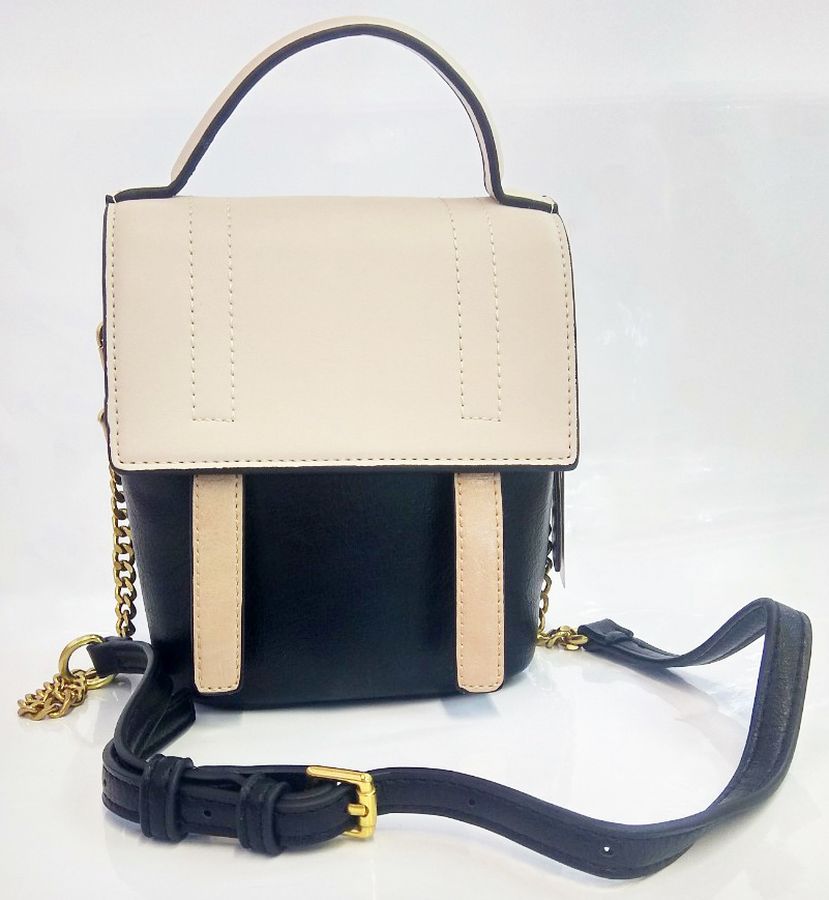 Сумка жіноча чорна 19х16см екошкіра (1771-2 black)