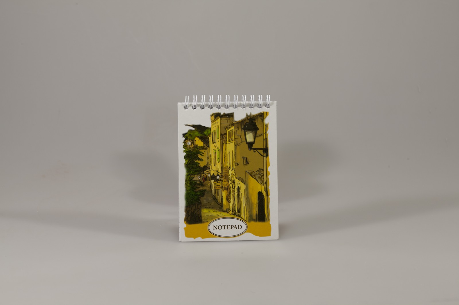 Блокнот А6 на спіралі KRAFT COLOR 80 аркушів клітинка, з перфорацією, KF6280K (KF6280K)