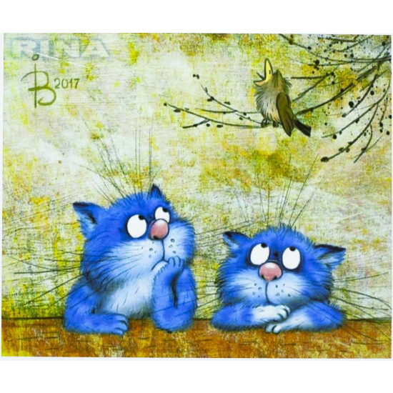 Картина по номерам "Соловьиная трель" 40*50см,крас.-акрил,кисть-3шт.(1 (5078)