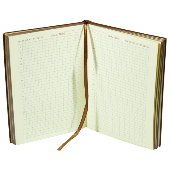 Ежедневник недатир. клетка "Дерево" А5, 160листов (4625-А5NK)