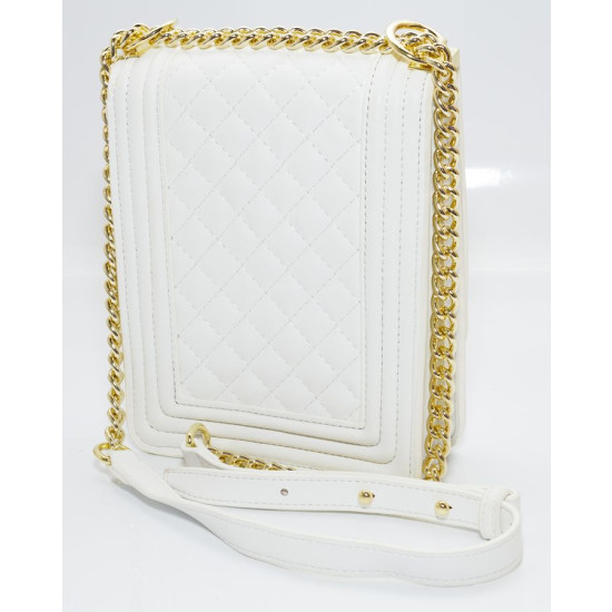 Сумка жіноча біла 20х16 екошкіра (L8113 white)