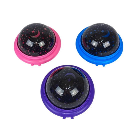 Лампа-ночник "Звездное небо" 11см на батарейках, USB, 3 вида Разноцветный Без бренда (ВК-18)