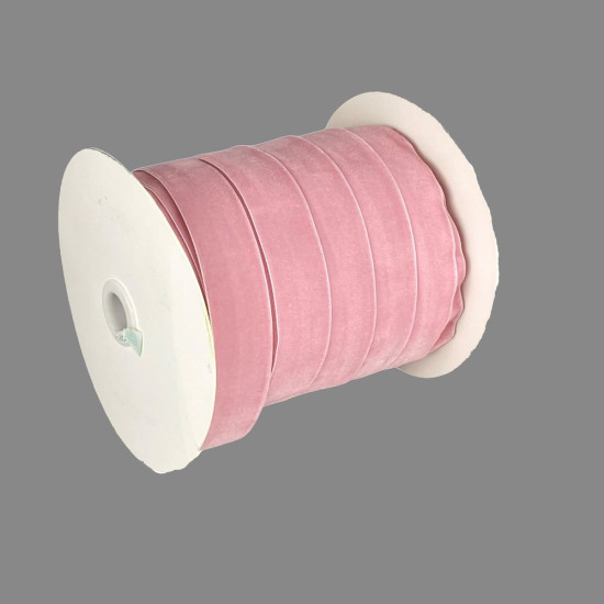 Оксамитова стрічка  2,5 см х 50 ярдів Рожевий Marill (D00825- 39)