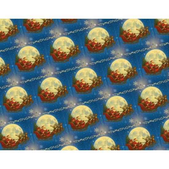 Папір подарунковий  крейдований 80г, новорічний , 100 х 70см  -10 аркушів (PVM10-327NY)