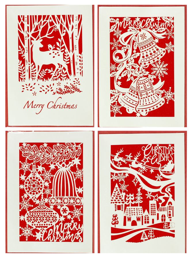 Листівки  новорічні  HP 250-41  11.5х16.5см,  з конвертом, 4 диз. (HP 250-41)