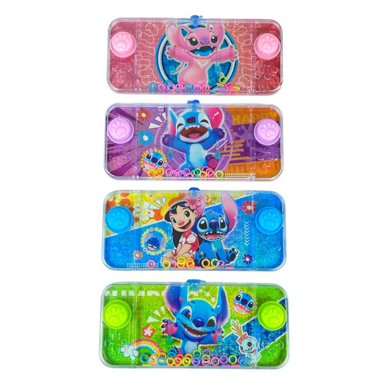 Гра водяна "Злови колечко-Стiч" дві кнопки, 4 види (2586-В-АS-24)