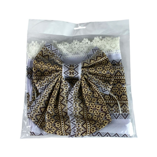 Декор для великоднього кошика - рушник +бант (DGC-100)