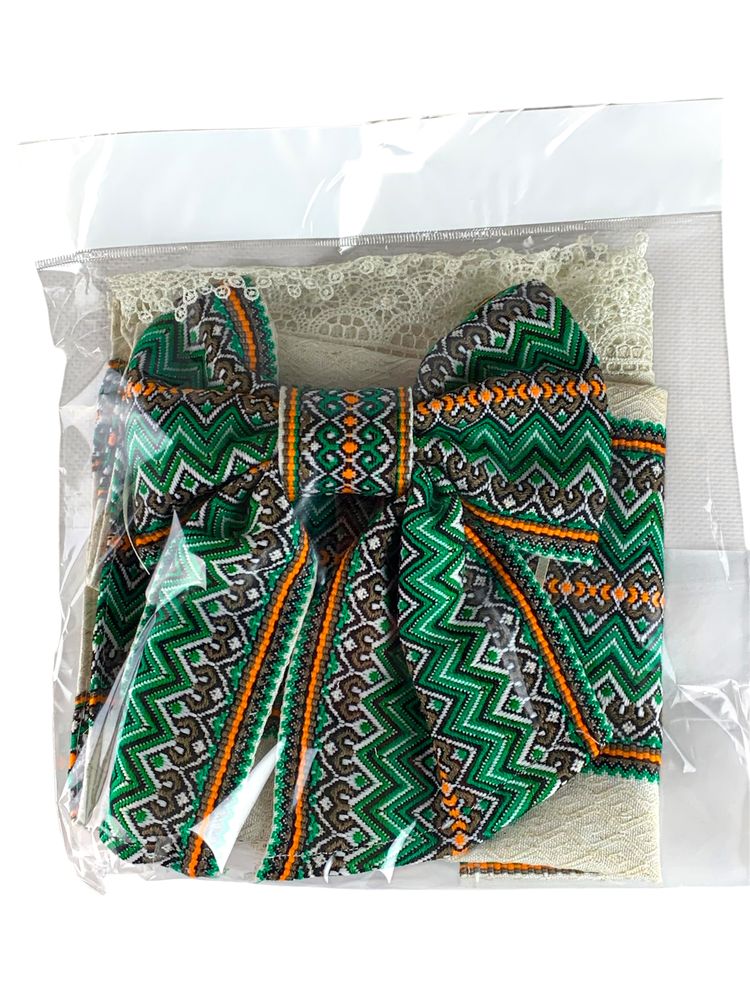 Декор для великоднього кошика - рушник +бант (DGC-103)