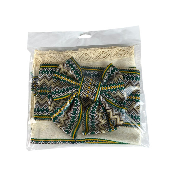 Декор для великоднього кошика - рушник +бант (DGC-104)