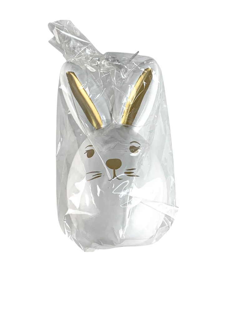 Пасхальне яйце- зайчик з золотими вухами "Вуханчик" (L00214)