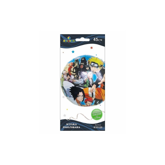 Шарик фольгированый Pelican, NARUTO, 45см Разноцветный Pelican (835120)
