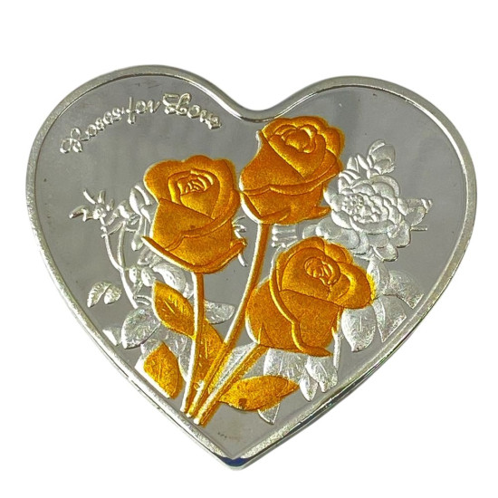 Монета-сувенир Roses of love, 4см в капсуле (Cs - 1013)