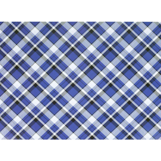 Папір пакувальний крейдований 80г 10 листів - 100 х 70см Синій Unison (PVM10-103)