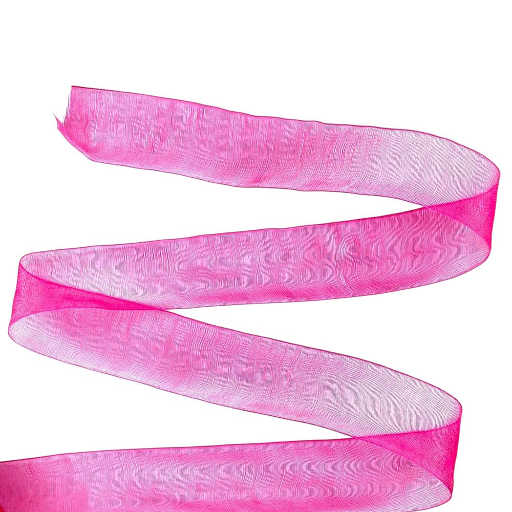 Стрічка з органзи "маджента" 2,5 см х 50 ярдів Рожевий Marill (D02025-1028)