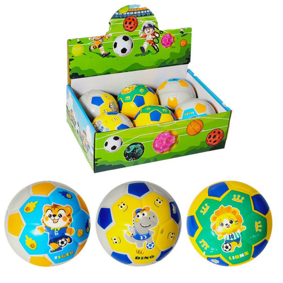 М'ячик гумовий, 10 см, в асортименті, з малюнком (50-19)