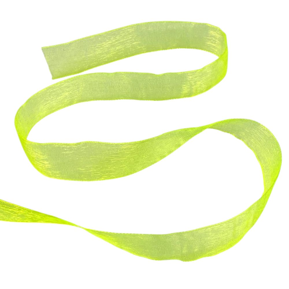 Стрічка з органзи "фісташковий" 2,0 см х 50 ярдів Зелений Marill (D02020-1058)
