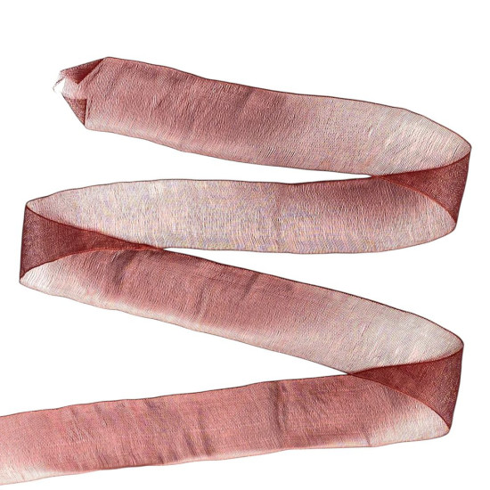 Стрічка з органзи "бургунді" 2,5 см х 50 ярдів Коричневий Marill (D02025-bk33)