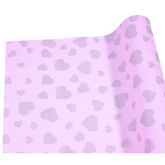 Папір пакувальний крафт-двосторонній 0,66 х 7м Рожевий Unison (Пт 489.3)