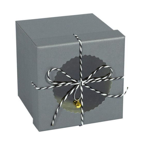 Коробка подарочная 11,5 х 11,5 х 11,5см (4шт/уп) Серый Unison (PG18-3)