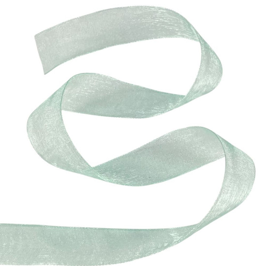 Стрічка з органзи "м'ята" 2,0см х 50 ярдів Зелений Marill (D02020-278)