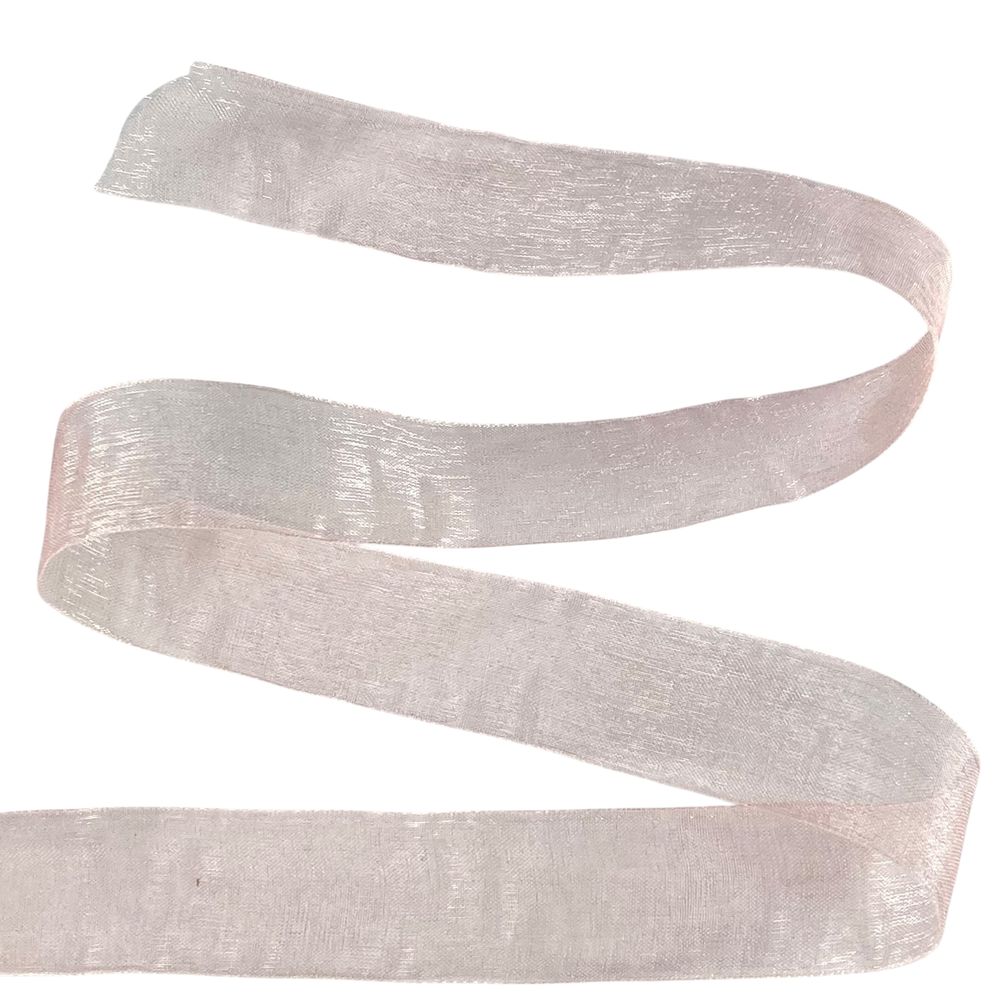 Стрічка з органзи персикова 2,5 см х 50 ярдів Marill (D02025-1022)