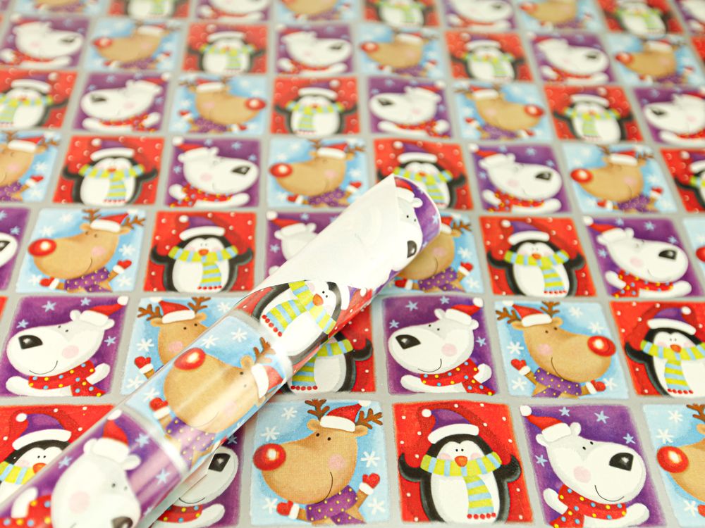 Папір новорічний для пакування подарунків 70см х 7 м (Пт 822.10)