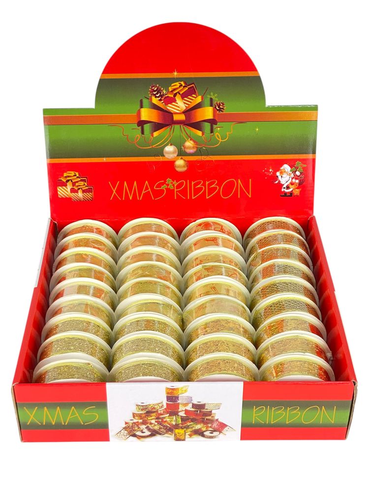 Стрічка декоративна "Золота" 25мм х 3м (20-2513)