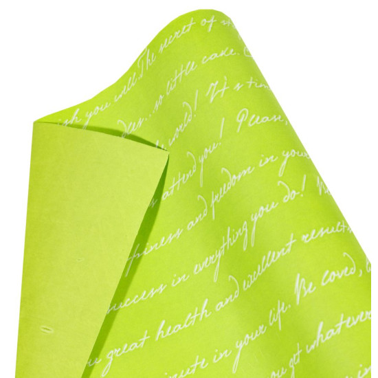 Папір пакувальний крафт-двосторонній 0,7 х 7м Зелений Unison (Пт 429.9)