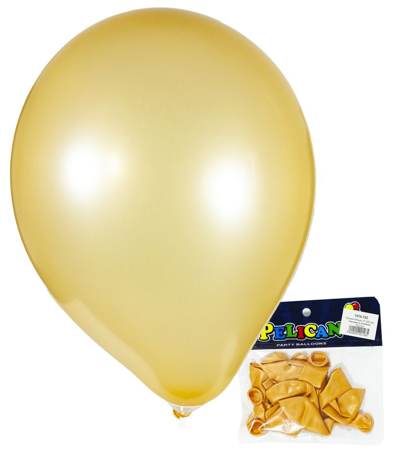 Шарики Pelican 10' (26 см), перламутр бежевый, 10шт/уп Золотой Pelican (815722/1010-722)