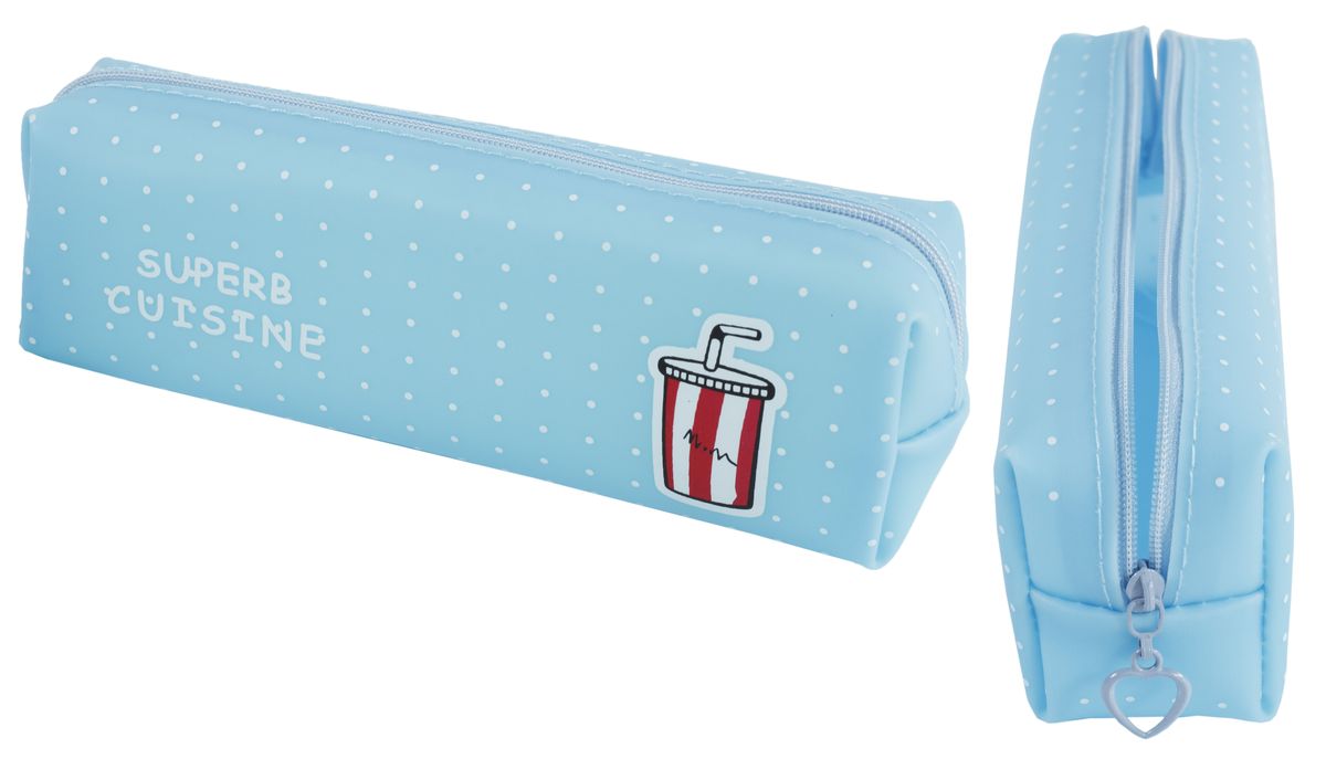 Пенал силикон. "Superb cuisine" 18*4*6см, блистер, mix (P1683)