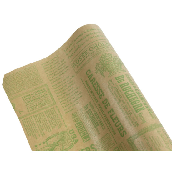 Бумага упаковочная крафт-двосторонний 0,7 х 7м Бежевый Unison (Пт 416.3)