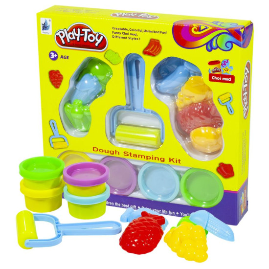 Пластилин-тесто "прес-формы фрукты" (SM8008А)