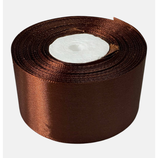 Атласная лента 5см (±5мм) x 33м Коричневый Marill (LA5033-74)