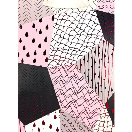 Пакет подарочный 210гр, 30 x 41,5 x 12см (12шт/уп) Разноцветный Unison (NO-939-4L)