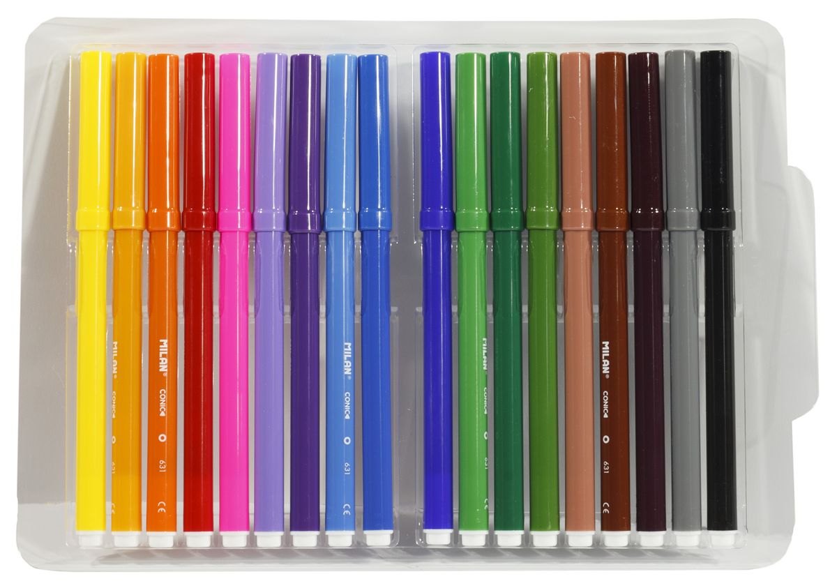 Набор фломастеров "TM MILAN" 18цв. 80092 (80092)