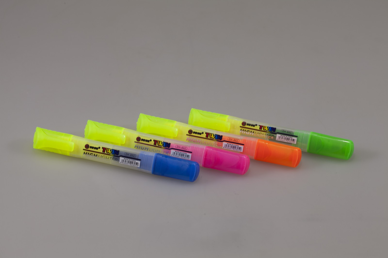 Текстовыделитель двусторонний 4цв, Unison, DH-802-36 (DH-802-36)