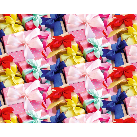 Бумага упаковочная мелованная 80г 10 листов  100 х 70см Розовый Unison (PVM10-2)