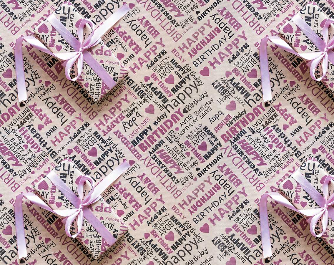 Мелованная бумага - Happy Birthday  PVM10-6 (PVM10-6)